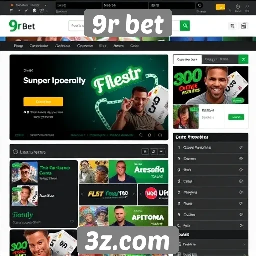 Interface amigável melhora a experiência no 9r bet